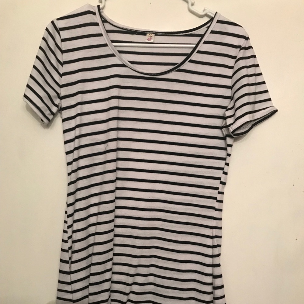 Striped T Shirt dress